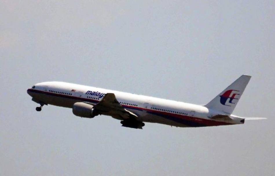 Un Boeing 777 della Malaysia Airlines, identico a quello che  precipitato sui cieli ucraini oggi pomeriggio. Epa